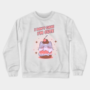 Cute cupcake cat Crewneck Sweatshirt